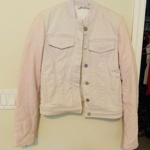 Alexander Wang lavender leather jacket
